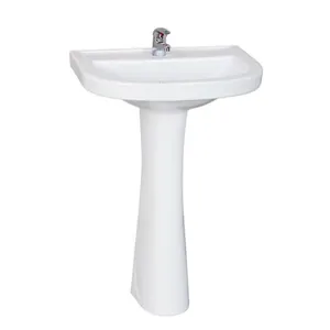 Умывальник с пьед. Santeri Pro (565x425x155 мм, белый, без перелива) thumbnail